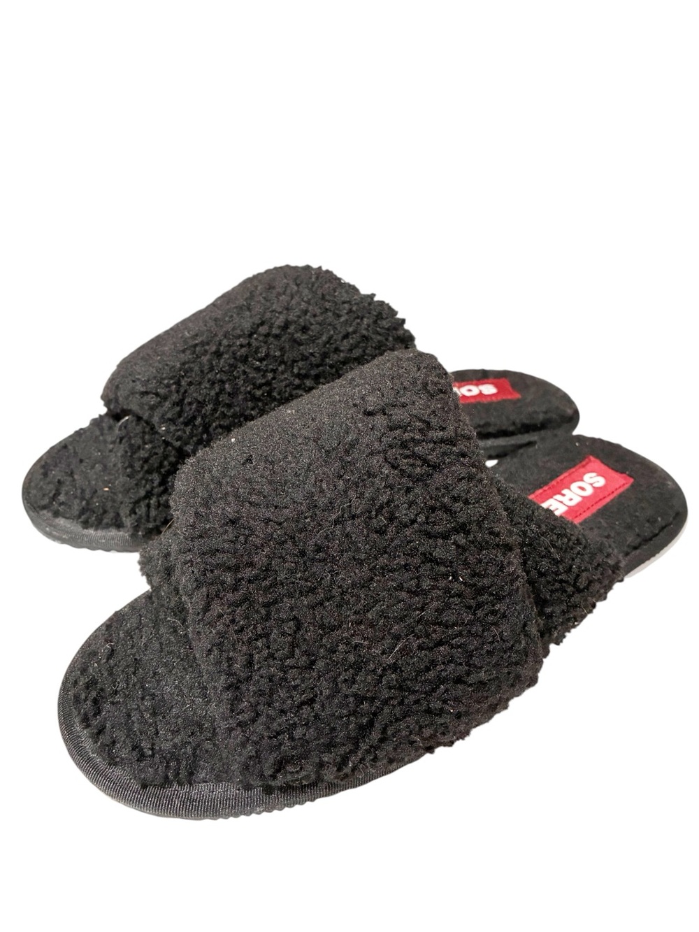 Sorel Womens Go Mail Run Black Sea Salt Slip On Shoes Slippers Size 10